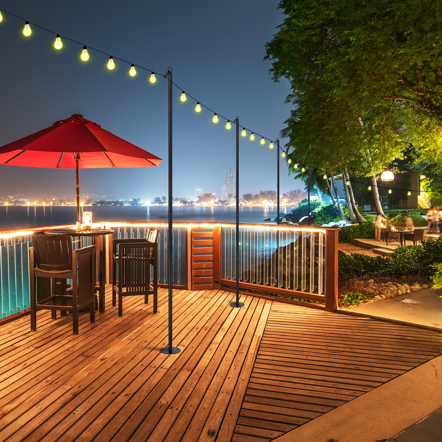 String Light Poles (2 Pack or 4 Pack)