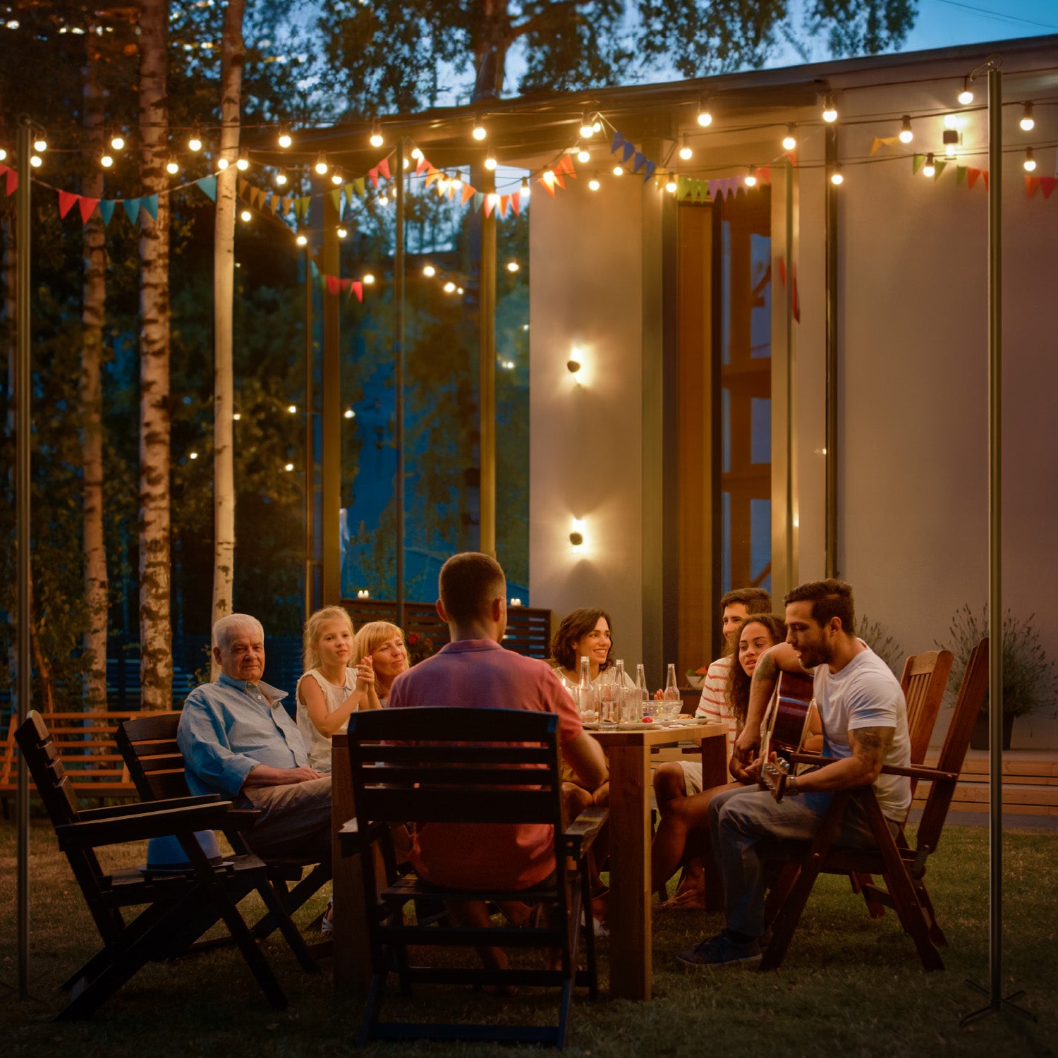 String Light Poles (2 Pack or 4 Pack)